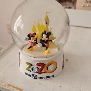 Disney Mickey and Minnie 2020 Snow Globe - Black, Red, Yellow